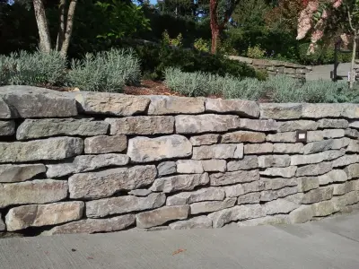 Rock Barriers — Stone & Concrete Installation project by Marenakos Rock Center
