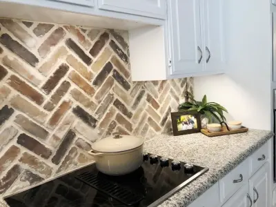Chiloso Luxbrick (with smudge) — Stone & Concrete Installation project by Texas Stone Designs Inc