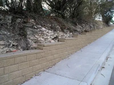 Timeless Allan Block — Stone & Concrete Installation project by Air Vol Block, Inc