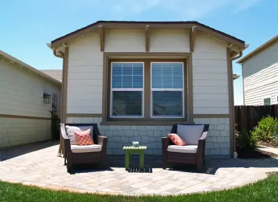 Orcutt Coastal Moss and Cream Brown Paver Patio — Stone & Concrete Installation project by Chaparral Pavers Of Santa Maria