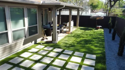 Hanif D. | Artificial Turf & Pavers — Landscape Construction project by Texan Landscape Group LLC in Houston