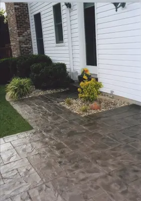 Cemented Entrance — Stone & Concrete Installation project by Concrete Coating Specialists, Inc. (San Diego)
