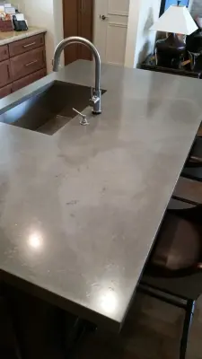 Concrete Aesthetic - Kitchen Island — Stone & Concrete Installation project by Thiel Studios
