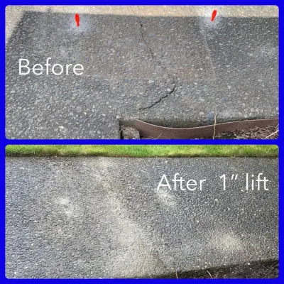 Polylevel Concrete Elevation — Stone & Concrete Installation project by Matvey Foundation Repair