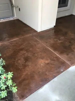 Faux Leather Entrance — Stone & Concrete Installation project by Concrete Magic Designs, LLC