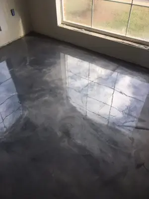 Metal Epoxy Indoor Flooring — Stone & Concrete Installation project by Concrete Magic Designs, LLC