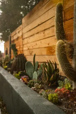Planter and Fence Made of Concrete by Swan General Homestead