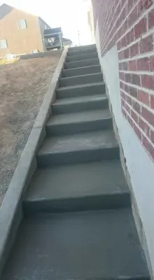 Cement Steps — Stone & Concrete Installation project by JNR Concrete LLC