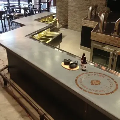 Copper Blues Rock Eatery and Tavern — Stone & Concrete Installation project by Thiel Studios