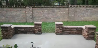 Coronado Stone Seating Walls and Benches — Stone & Concrete Installation project by JL Masonry