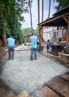 Courtney Hendrix Project — Stone & Concrete Installation project by A G S Hardscapes INC
