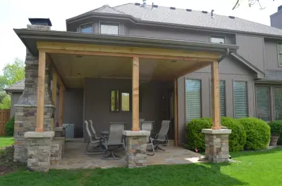 Kansas City MO Patio Enclosure — Stone & Concrete Installation project by KC Prime Masonry
