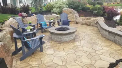 comfortable area — Stone & Concrete Installation project by Mountain Hardscape Systems