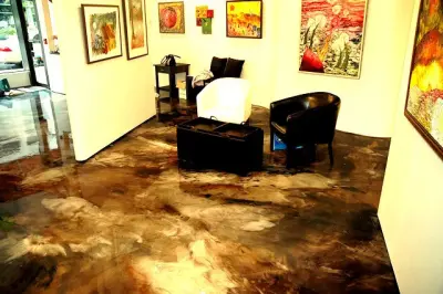 Lounge Floor Renovation Project — Stone & Concrete Installation project by JADE Epoxy Flooring Company