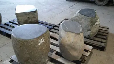 Manufacturing Workshop — Stone & Concrete Installation project by Marenakos Rock Center