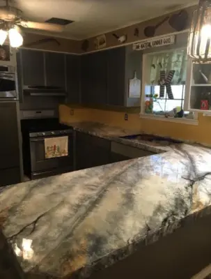 Kitchen Surfaces — Stone & Concrete Installation project by Custom Concrete & Design, LLC