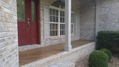 Tailored Concrete Veranda and Outdoor Space — Stone & Concrete Installation project by Custom Concrete & Design, LLC