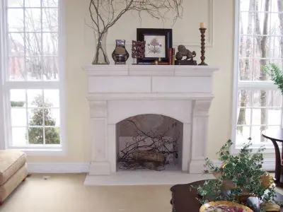 Bespoke Limestone Fireplaces — Stone & Concrete Installation project by Capital Stoneworks