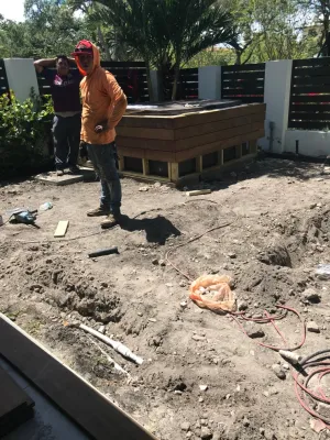Las Olas Oasis — Landscape Construction project by The Garden District