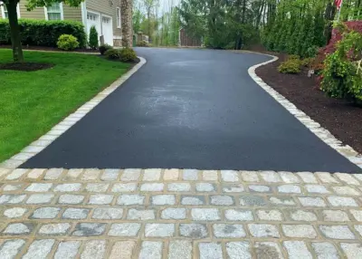 Personalized Driveways — Stone & Concrete Installation project by ARH Landscape & GA Concrete Services