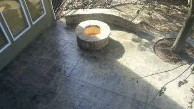 Ornamental concrete patio initiatives — Stone & Concrete Installation project by Moser Contracting