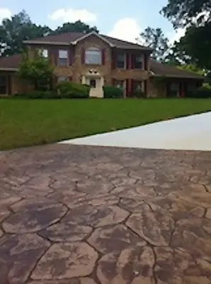Embellished Driveway Entrances — Stone & Concrete Installation project by Sudlow Concrete