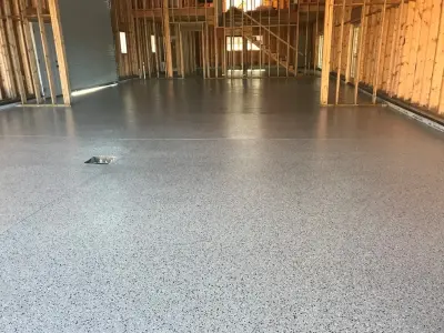Separate Garage with Living Space and Workspace — Stone & Concrete Installation project by Best Tech Coatings