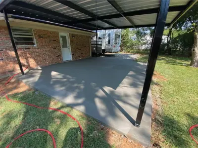 Outdoor Space and Driveway Expansion by Crest Concrete