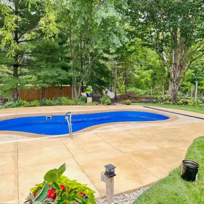 Concrete seal for driveway and patio — Stone & Concrete Installation project by Decorative Concrete Resurfacing
