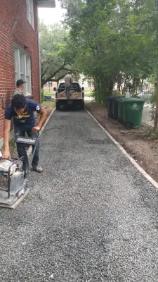 Entranceway — Stone & Concrete Installation project by Pavertime-Pavers And General Construction