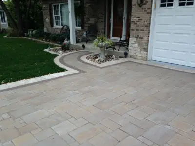 Entrances and Driveways — Stone & Concrete Installation project by Arrowhead Brick Pavers, Inc.