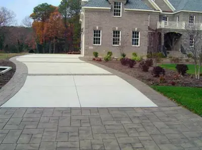 Entrance Paths — Stone & Concrete Installation project by Muddman Concrete Services, Inc.