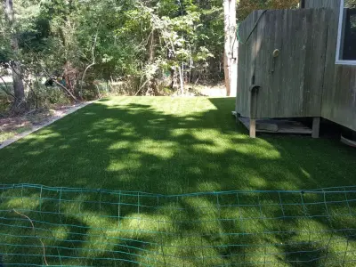 East Hampton Turf Installation — Stone & Concrete Installation project by Legacy Brick & Stone