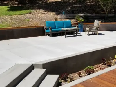 Edna Valley Cement Seat — Stone & Concrete Installation project by Slocrete