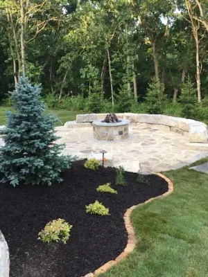 Comprehensive Fire Pit — Stone & Concrete Installation project by Kohler Lawn & Outdoor Inc