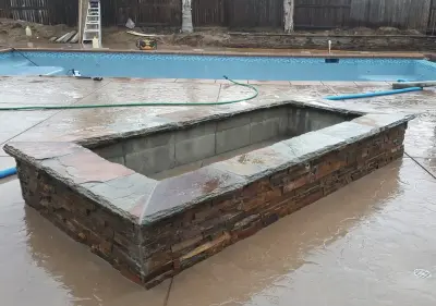Rock Barriers and Plant Holders — Stone & Concrete Installation project by Brickhouse Masonry And Concrete Designs