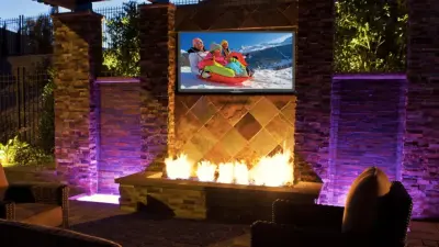 Flame Elements — Stone & Concrete Installation project by Outdoor Creations