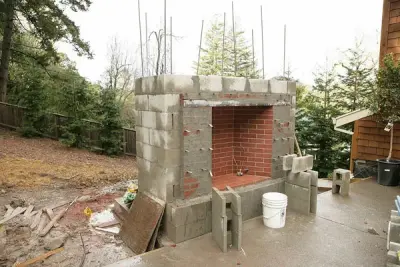 Building a Fireplace from Scratch Part 1 — Stone & Concrete Installation project by Spoor Masonry, Inc