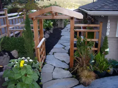 Pathways — Stone & Concrete Installation project by Universal Landscape Corp