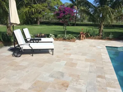 Country Classic with a French Twist — Stone & Concrete Installation project by PUP Pavers