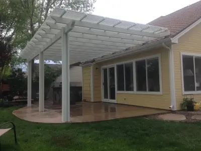 Backyard Revamp in Garden City — Stone & Concrete Installation project by Concrete Artisans, LLC