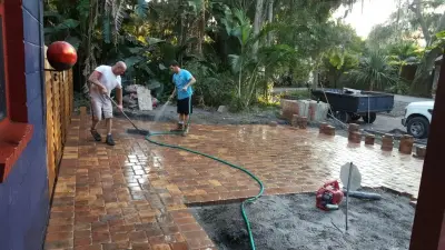 Gulfport Arts Zone — Stone & Concrete Installation project by JR Pavers Inc.