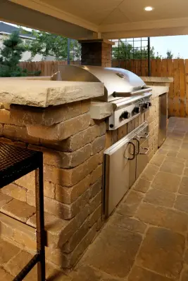 Hall Garden Living Area — Stone & Concrete Installation project by Yardscapes Northwest