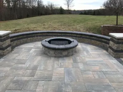 Landscaping Elements — Stone & Concrete Installation project by Advanced Grounds Maintenance, LLC