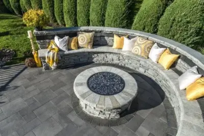 Hardscape Design — Stone & Concrete Installation project by Metric Concrete Construction & Design Inc.