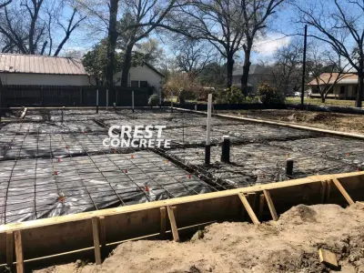 Residential Base — Stone & Concrete Installation project by Crest Concrete