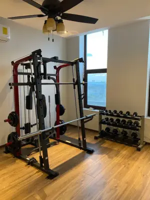 Personal Fitness Space — Stone & Concrete Installation project by Custom Backyard Builders LLC