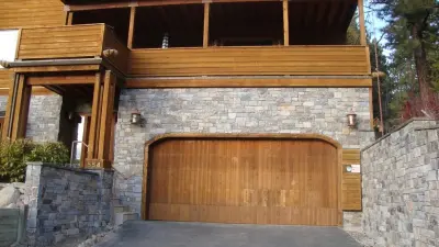 Incline Village Stone Facade — Stone & Concrete Installation project by Design Outdoor, Inc.