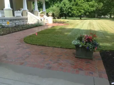 Outdoor Entrance Landscaping — Stone & Concrete Installation project by Harpeth Valley Hardscapes, LLC