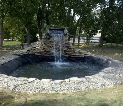 Custom Water Features — Landscape Design project by Hubbard Landscape & Waterfalls